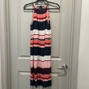 Loft Striped Halter Dress